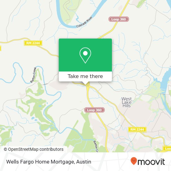 Mapa de Wells Fargo Home Mortgage