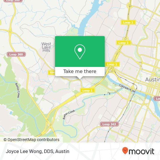 Joyce Lee Wong, DDS map