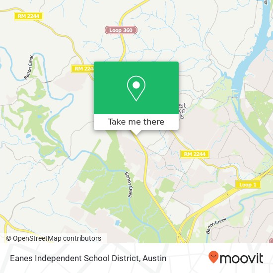 Mapa de Eanes Independent School District