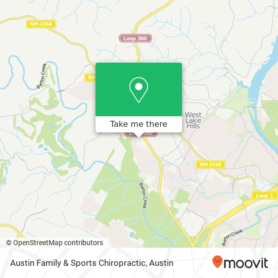 Mapa de Austin Family & Sports Chiropractic