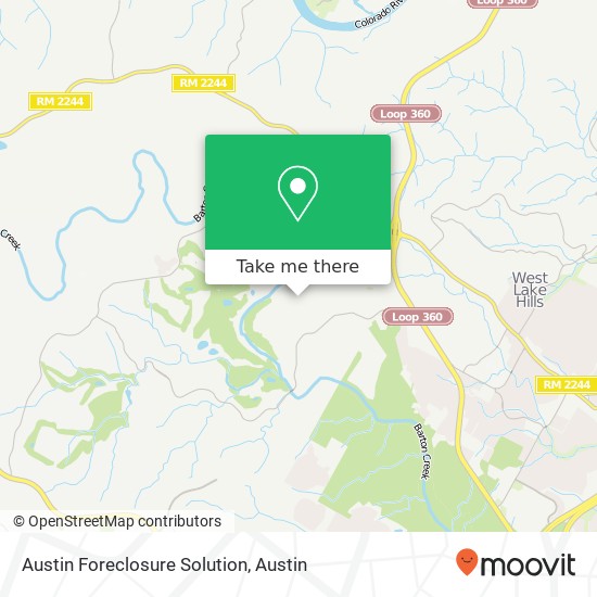 Mapa de Austin Foreclosure Solution