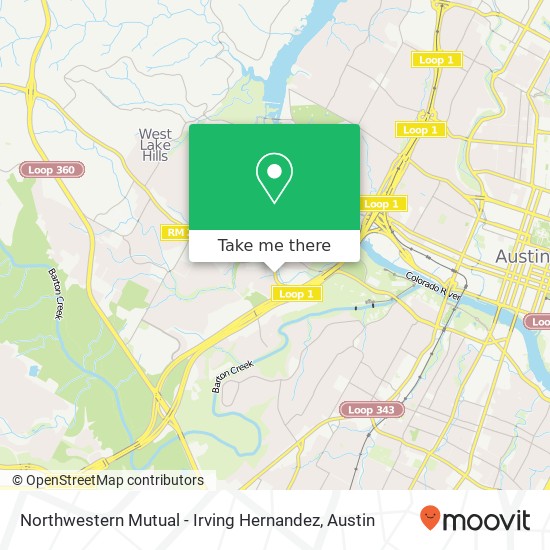 Northwestern Mutual - Irving Hernandez map