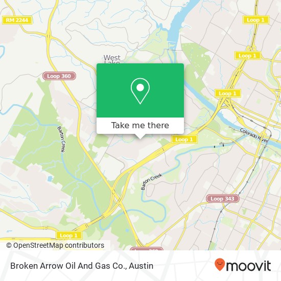 Broken Arrow Oil And Gas Co. map