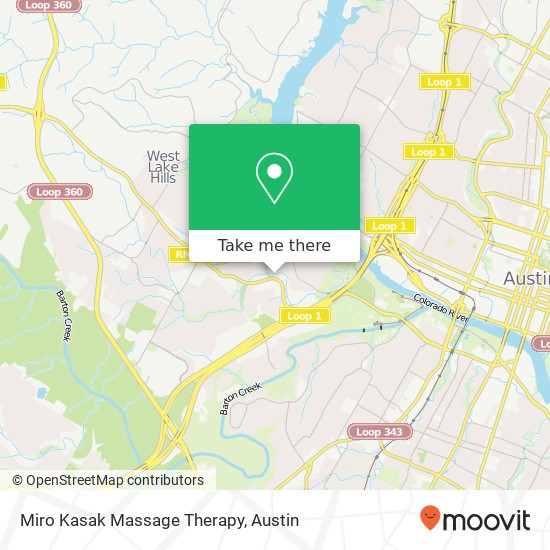 Miro Kasak Massage Therapy map