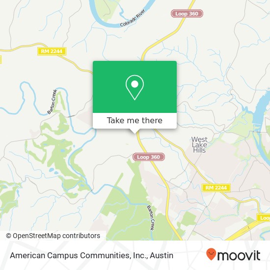 American Campus Communities, Inc. map