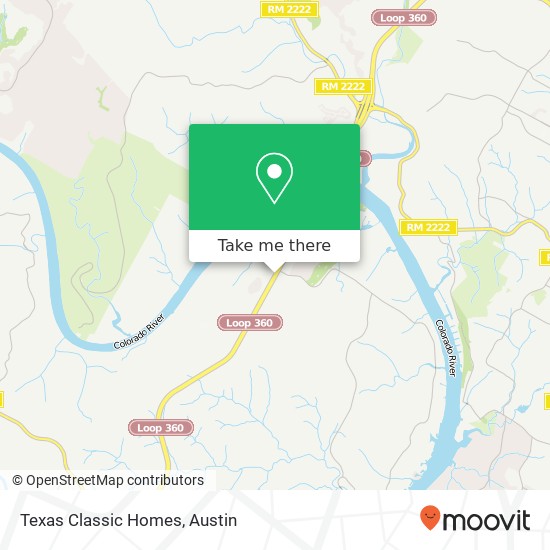 Texas Classic Homes map