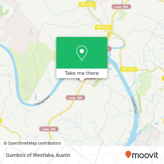 Gumbo's of Westlake map