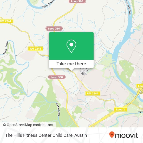 The Hills Fitness Center Child Care map