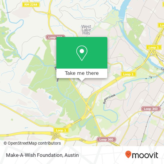 Mapa de Make-A-Wish Foundation