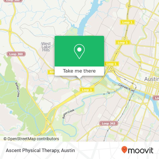 Mapa de Ascent Physical Therapy