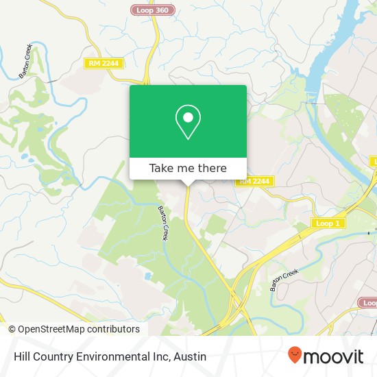 Mapa de Hill Country Environmental Inc