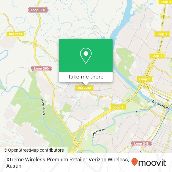 Xtreme Wireless Premium Retailer Verizon Wireless map