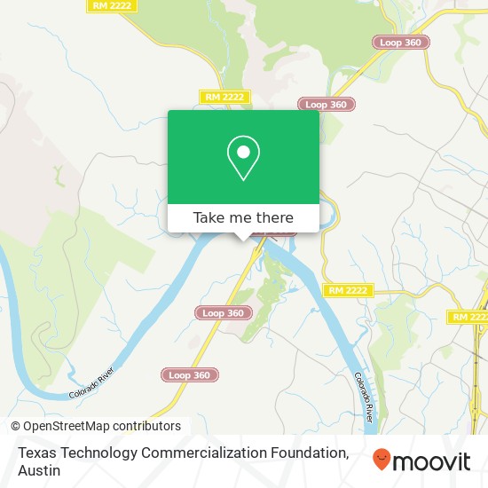 Mapa de Texas Technology Commercialization Foundation