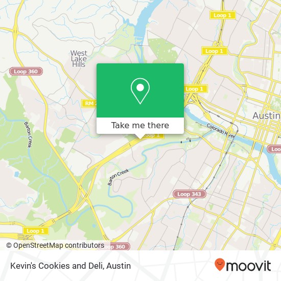 Kevin's Cookies and Deli map