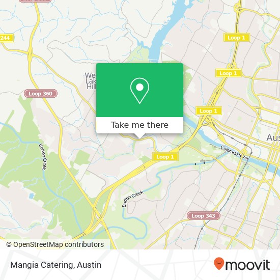 Mangia Catering map