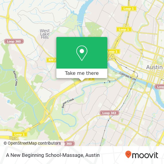 A New Beginning School-Massage map