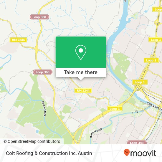 Mapa de Colt Roofing & Construction Inc