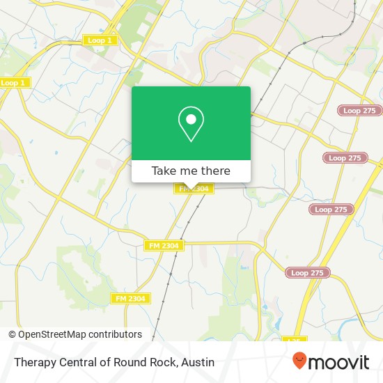 Mapa de Therapy Central of Round Rock