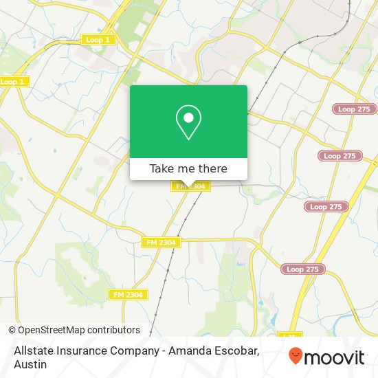 Allstate Insurance Company - Amanda Escobar map