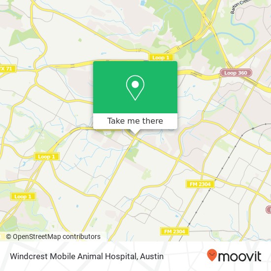 Mapa de Windcrest Mobile Animal Hospital
