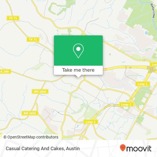 Casual Catering And Cakes map