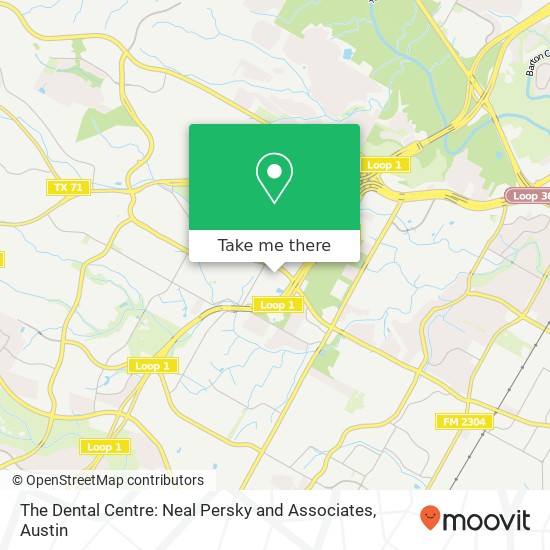 The Dental Centre: Neal Persky and Associates map