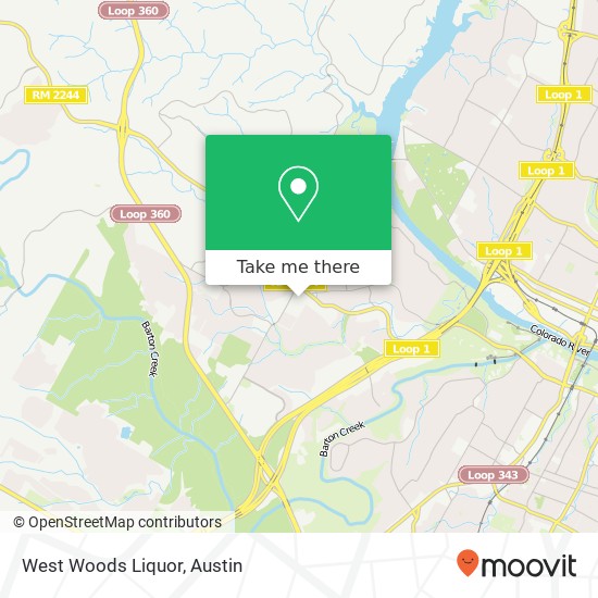West Woods Liquor map