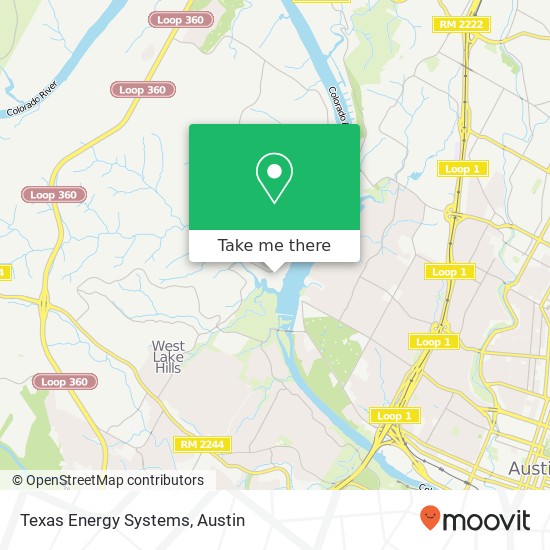 Mapa de Texas Energy Systems