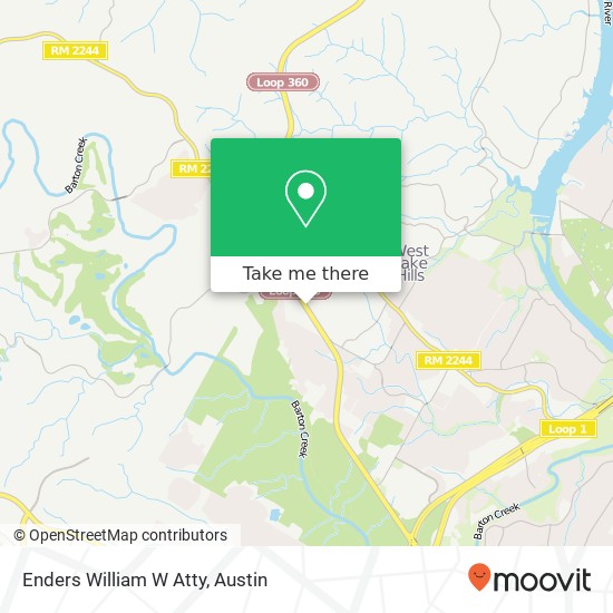 Enders William W Atty map