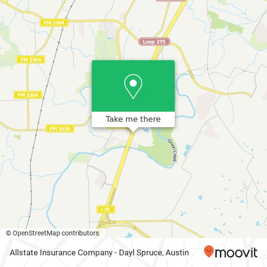 Mapa de Allstate Insurance Company - Dayl Spruce