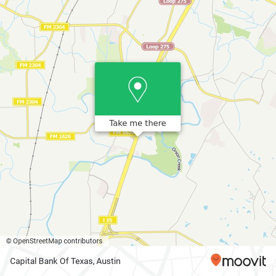 Capital Bank Of Texas map