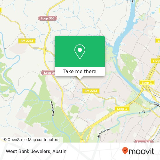 West Bank Jewelers map