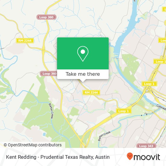 Mapa de Kent Redding - Prudential Texas Realty