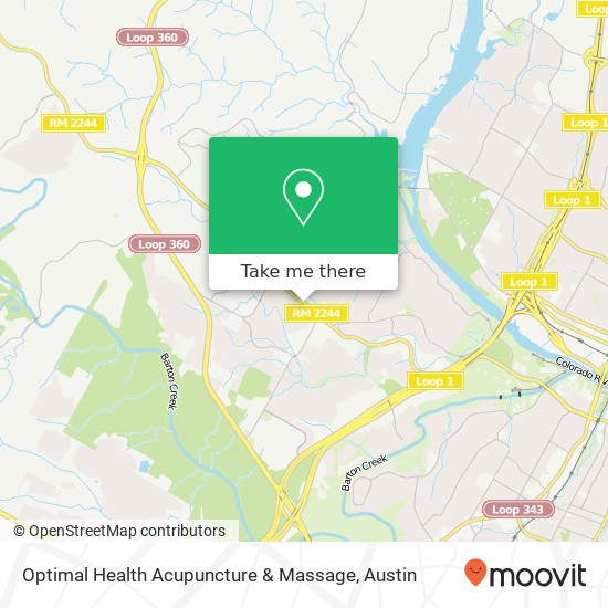 Mapa de Optimal Health Acupuncture & Massage