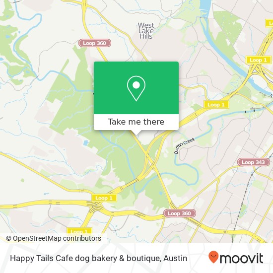 Mapa de Happy Tails Cafe dog bakery & boutique