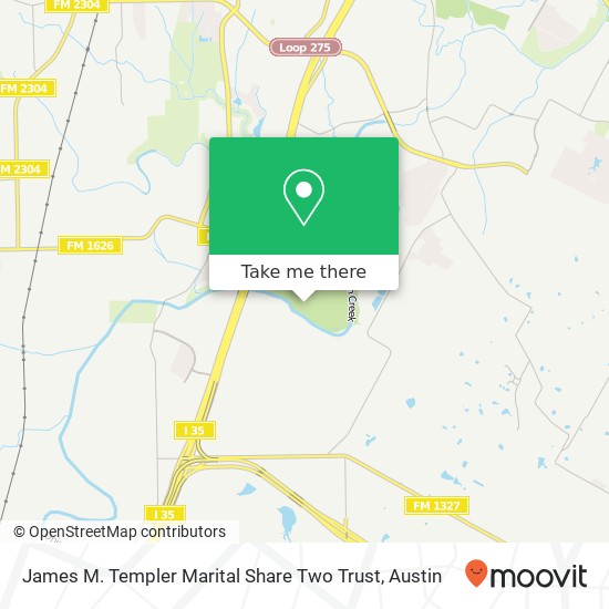 James M. Templer Marital Share Two Trust map
