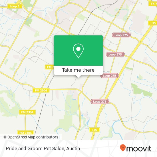 Mapa de Pride and Groom Pet Salon