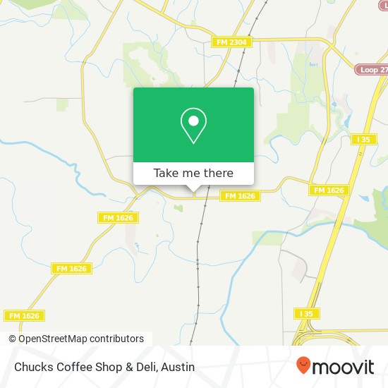 Chucks Coffee Shop & Deli map