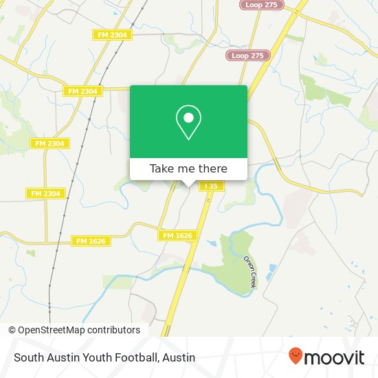 South Austin Youth Football map