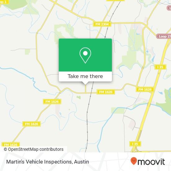 Mapa de Martin's Vehicle Inspections