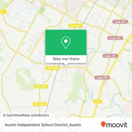 Austin Independent School District map