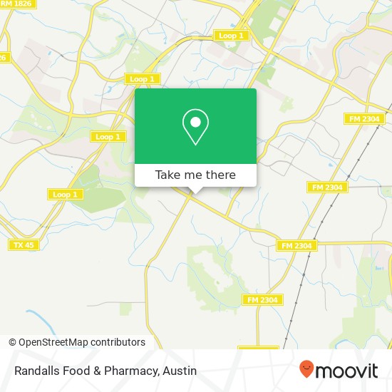 Mapa de Randalls Food & Pharmacy