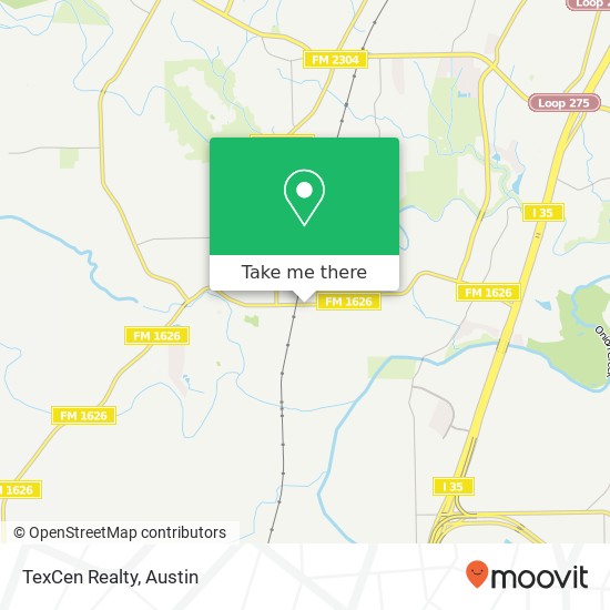 TexCen Realty map