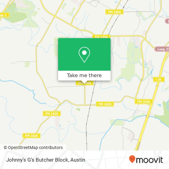Johnny's G's Butcher Block map