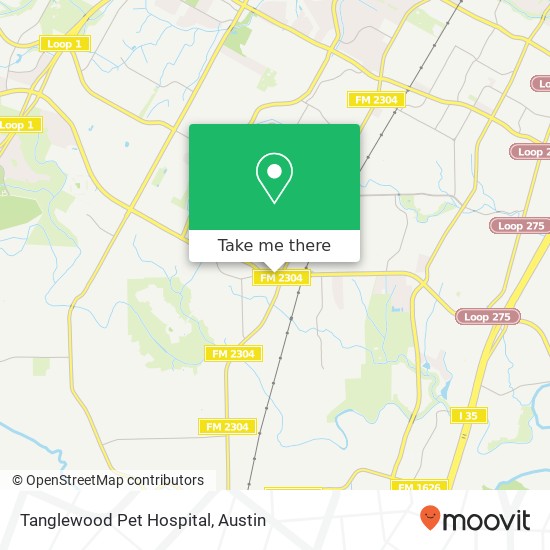 Tanglewood Pet Hospital map