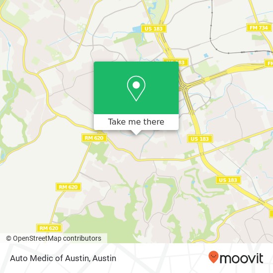 Mapa de Auto Medic of Austin