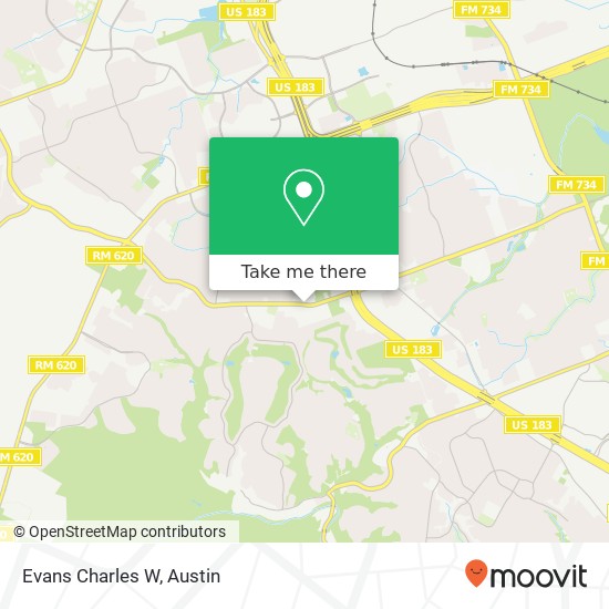 Evans Charles W map