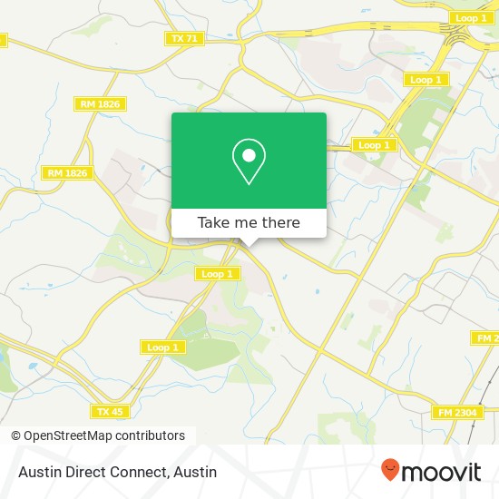 Mapa de Austin Direct Connect