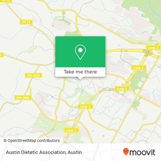 Mapa de Austin Dietetic Association