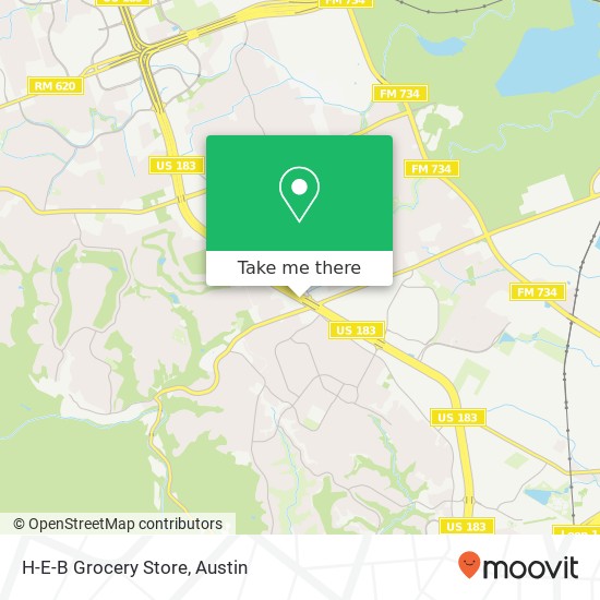 H-E-B Grocery Store map